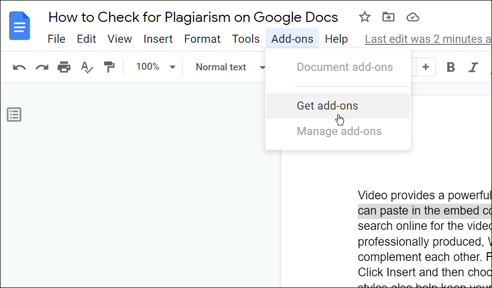 Kontrollige Google'i lehtedel plagiaadi olemasolu