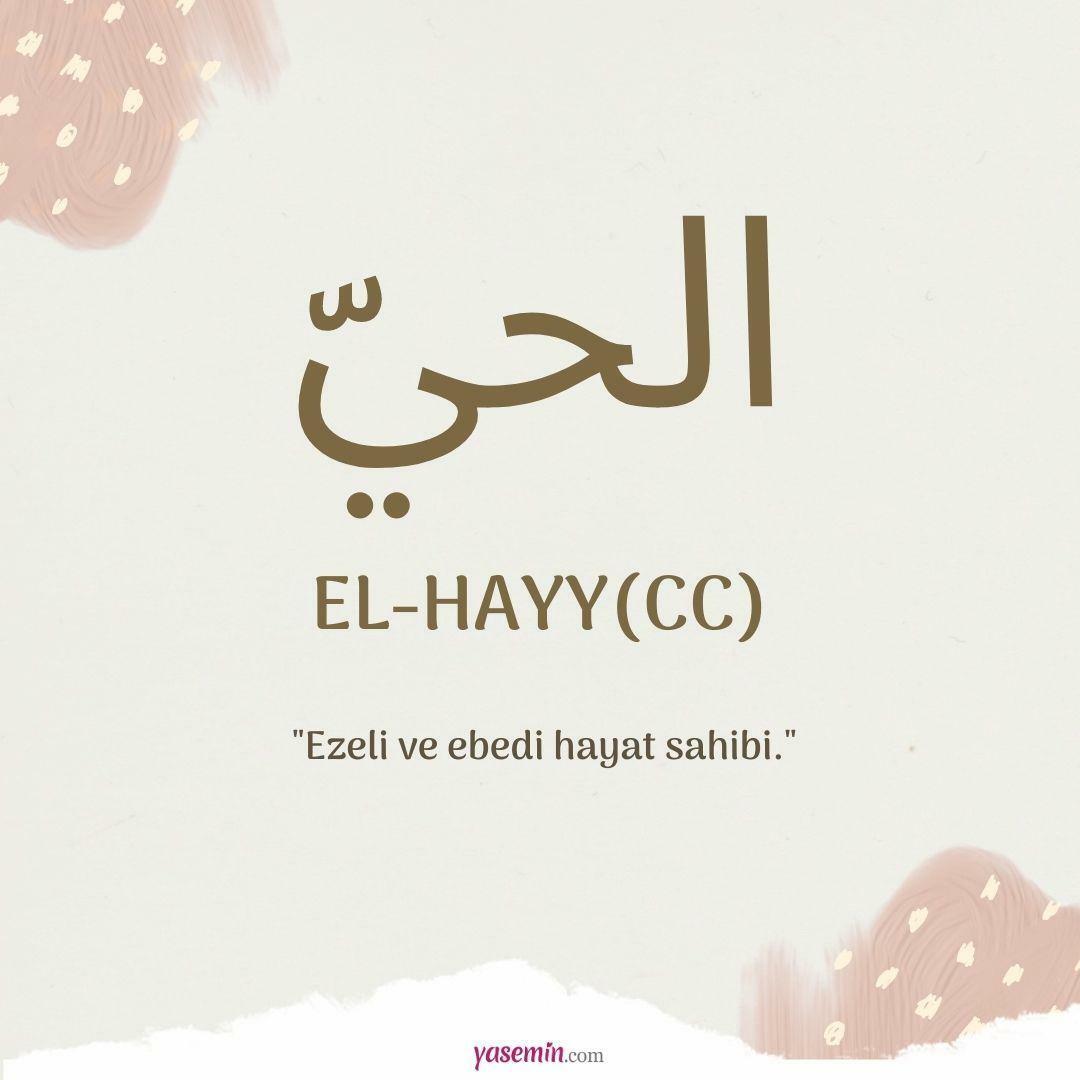 Mida tähendab al-Hayy (c.c)?
