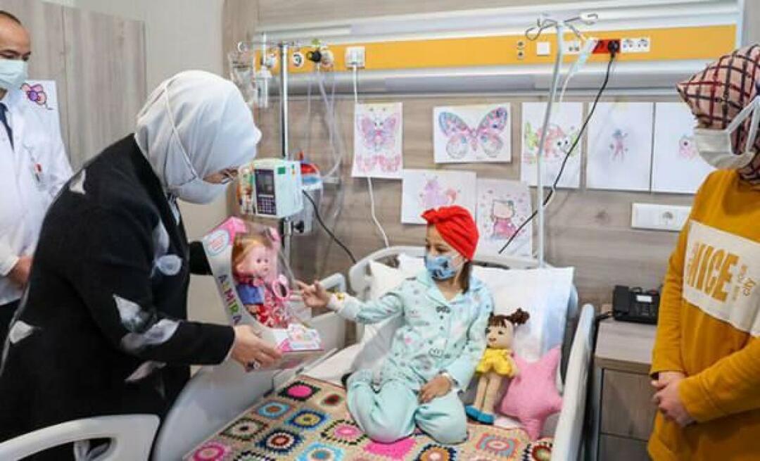 Emine Erdogan külastas vähihaigeid lapsi! 