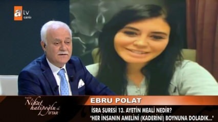 Ebru Polat ühendatud Nihat Hatipoğlu programmiga