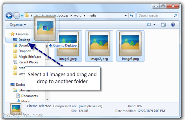 Lihtne viis piltide ekstraheerimiseks Word-dokumendist Windows 7-s [Office 2007/2010]