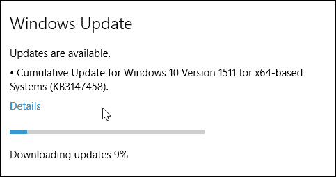 Windows 10 kumulatiivne värskendus KB3147458