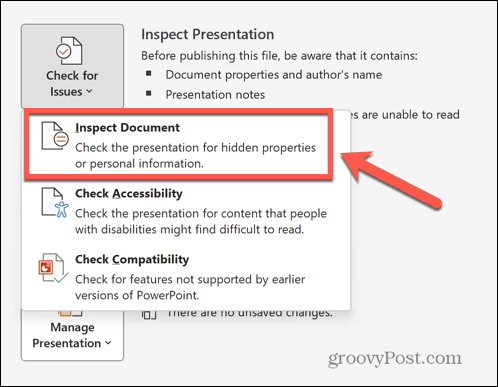 Powerpointi kontrollimise dokument