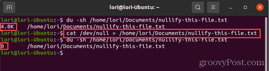 Suunake devnull Linuxis faili