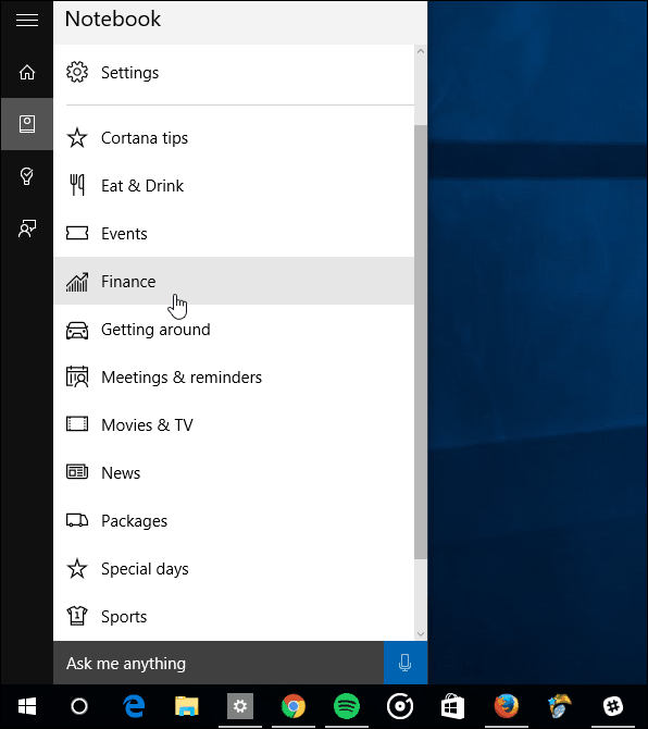 Kuidas hallata Cortana teabekaarte Windows 10-s