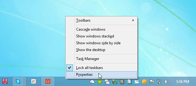 Windows 8.1 värskenduse näpunäide. Peatage moodsate rakenduste ilmumine tegumiribal