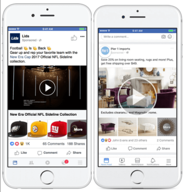 Facebook värskendab kollektsioonide reklaame, et toodete kuvamisel oleks suurem paindlikkus.