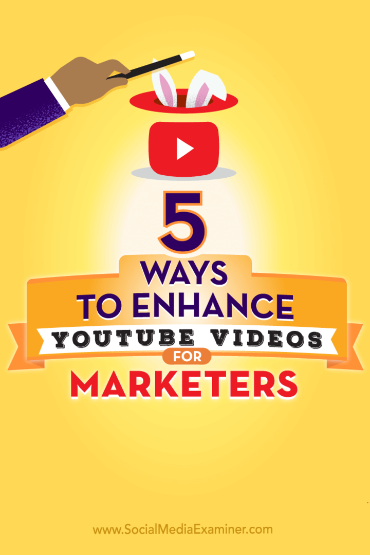 Nõuanded viie viisi kohta, kuidas oma YouTube'i videote toimivust parandada.
