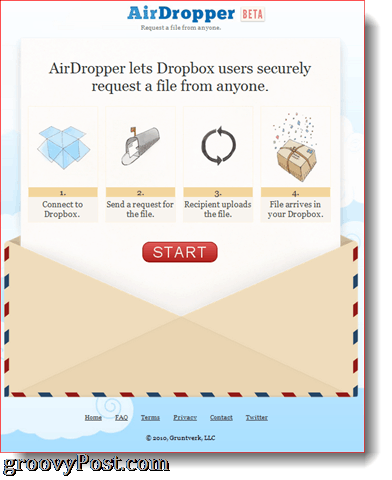 AirDropperi Dropboxi lisandmoodul tegevuses