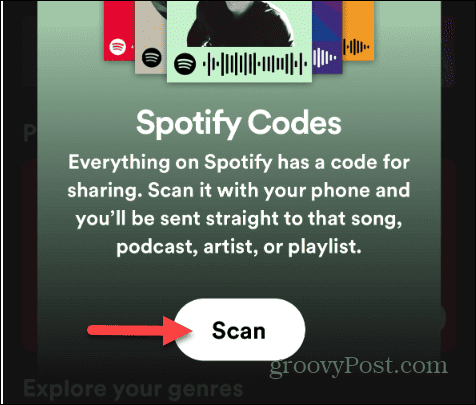 Looge ja skannige Spotify koode
