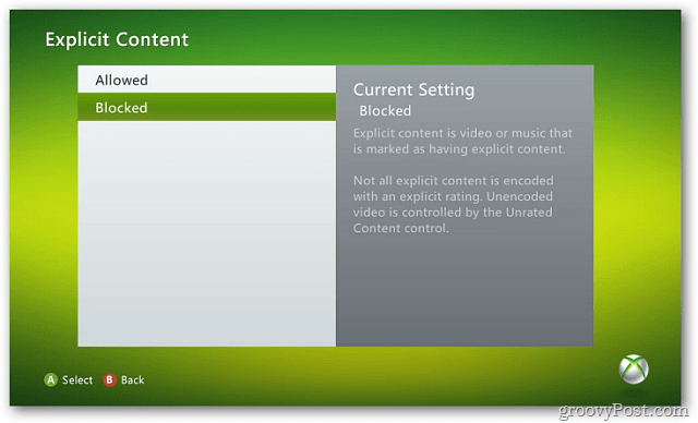Xbox 360: kaitske oma lapsi, määrates vanemliku kontrolli