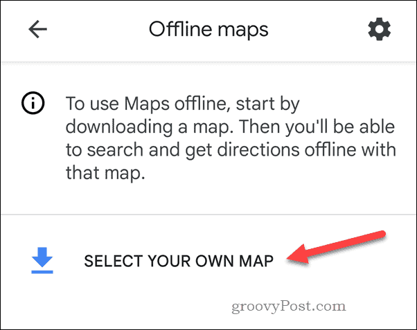 Võrguühenduseta Google Mapsi kaardi loomine