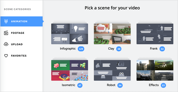 Oma Biteable videole saate lisada mitmesuguseid animatsioone ja videomaterjale.