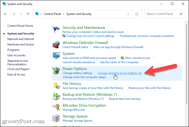 Muutke Windows 11 toitenuppude toiminguid