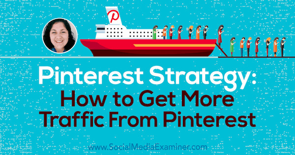 Pinteresti strateegia: kuidas saada rohkem liiklust Pinteresti kaudu, kasutades Jennifer Priesti teadmisi sotsiaalmeedia turunduse Podcastis.
