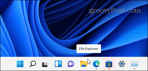 File Exploreri ikooni tegumiriba