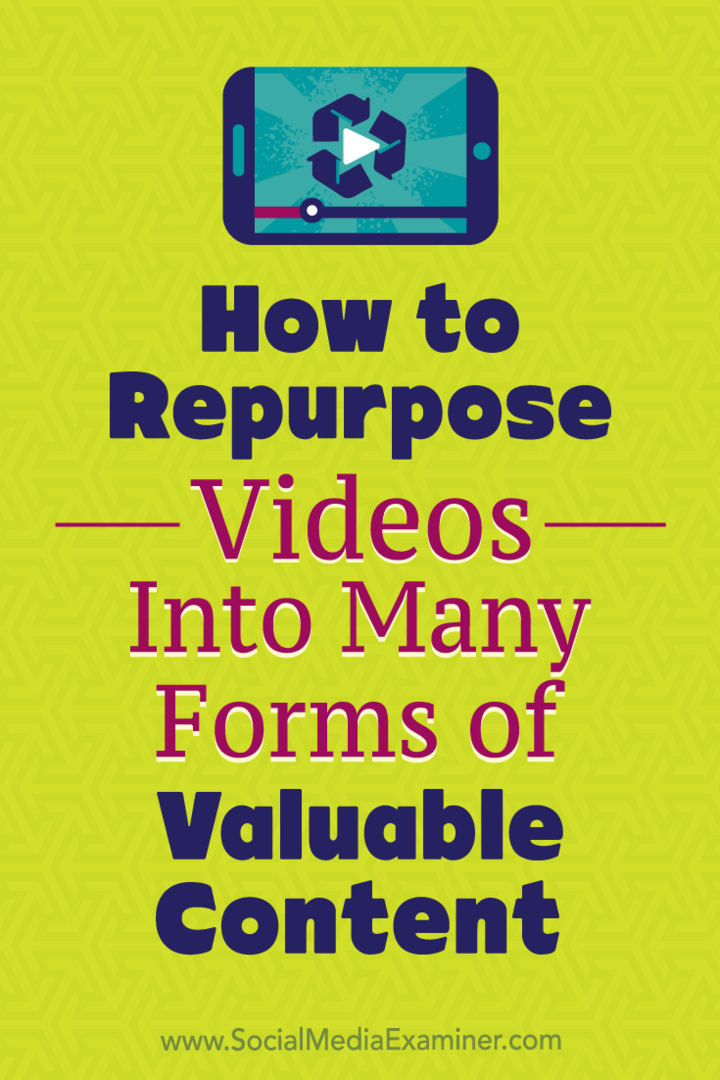 Kuidas kasutada videoid paljudes väärtusliku sisu vormides: sotsiaalmeedia eksamineerija