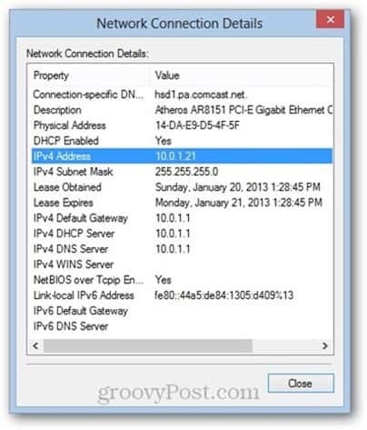 Windows 8 meediumipöörduse juhtimise (MAC) aadress