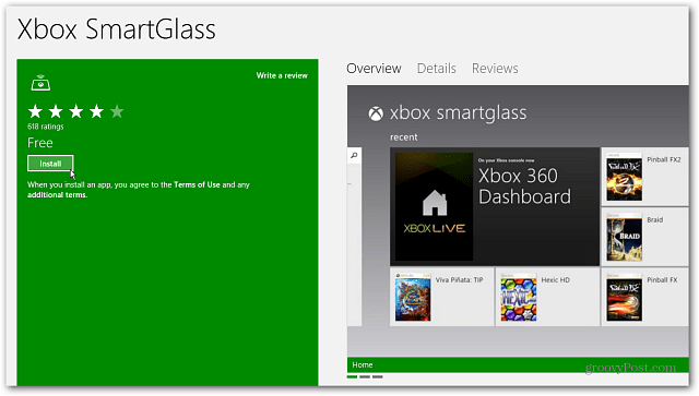 Installige Xbox SmartGlass
