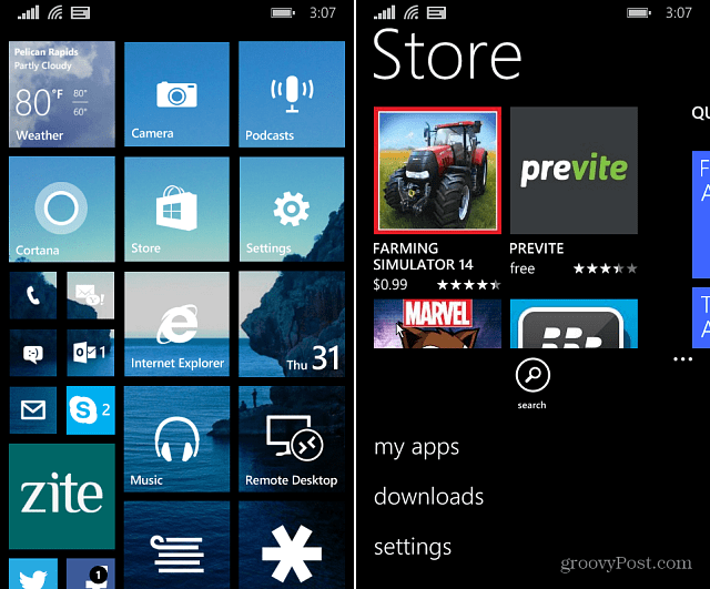 Windows Phone 8.1 poe seaded