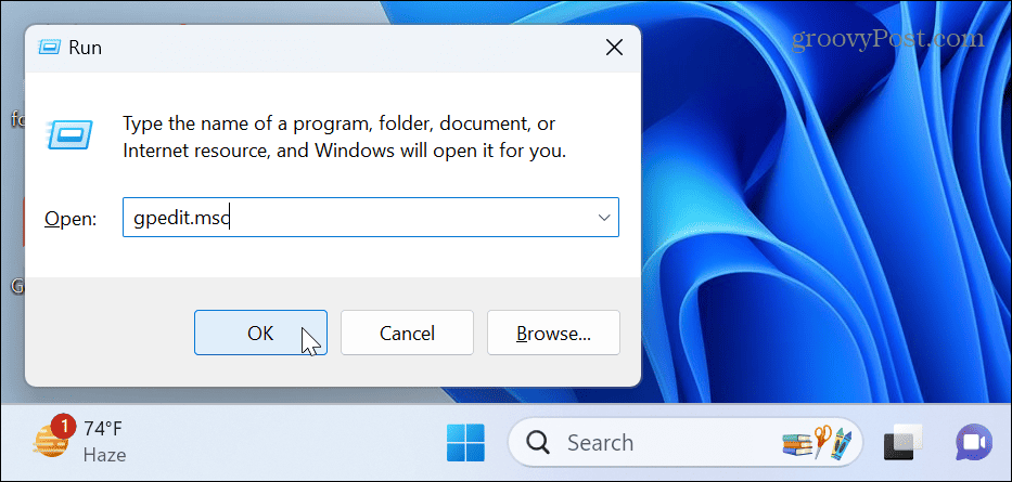 Keela tegumihaldur Windows 11-s