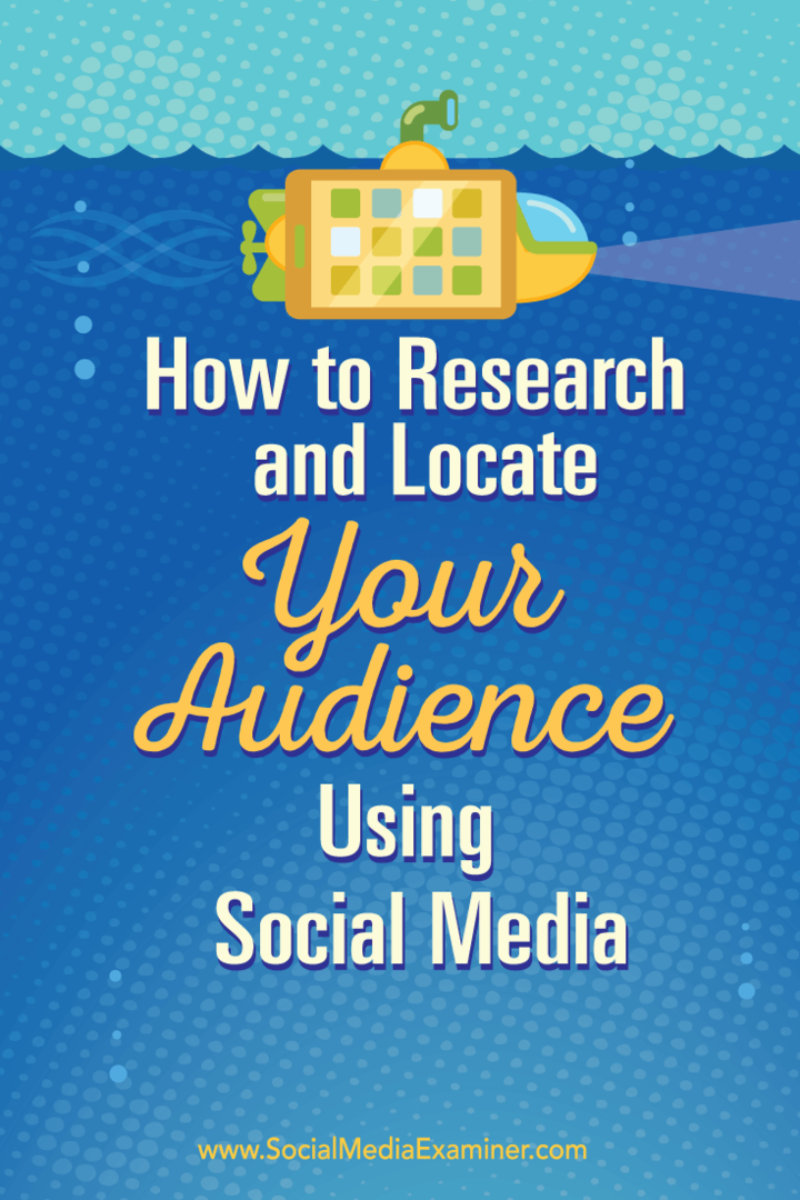 Kuidas uurida ja leida oma vaatajaskonda sotsiaalmeedia abil: sotsiaalmeedia eksamineerija