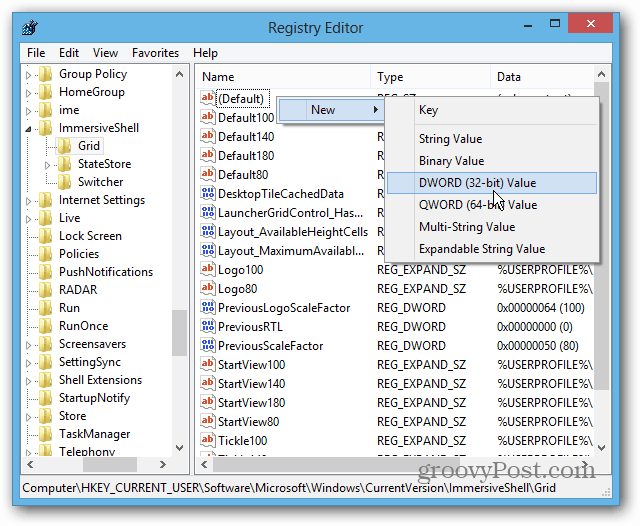 Windows 8 registriredaktor