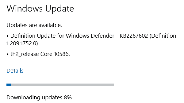 Windows 10 PC Preview Build 10586 on nüüd saadaval