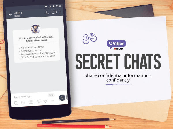 Mobiilse sõnumside rakendus Viber avaldas oma teenuse Snapchati-laadse värskenduse nimega Secret Chats.