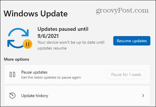 Windows 11 värskendused on peatatud