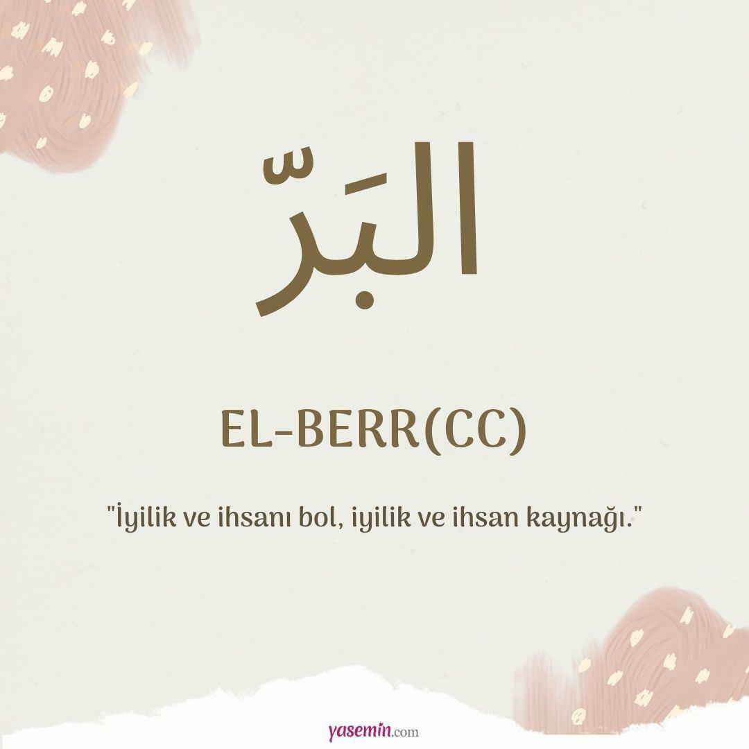 Mida tähendab al-Berr (c.c)?