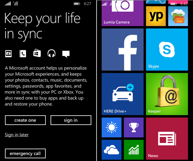 Taastage (tagasipööramine) Windows 10 Mobile opsüsteemile Windows Phone 8.1