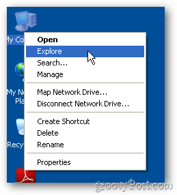 Käivitage Windows Explorer