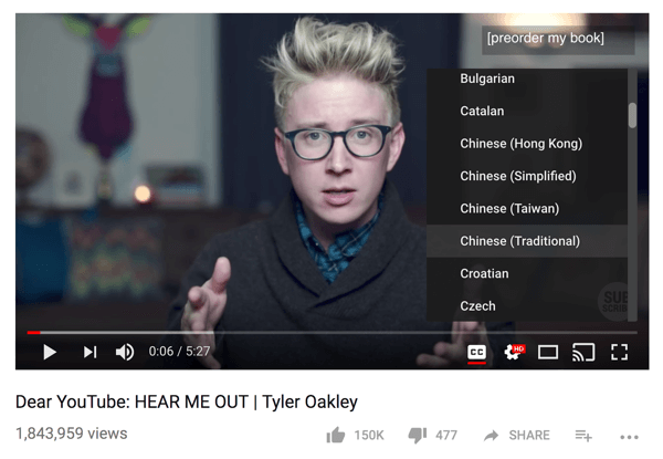 Tyler Oakley kogukond tõlkis ühe tema YouTube'i videost 68 erinevasse keelde.