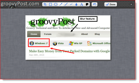 Vinge ekraanipilt: jäädvustage ja tehke märkused Google Chrome'i ja Safari jaoks