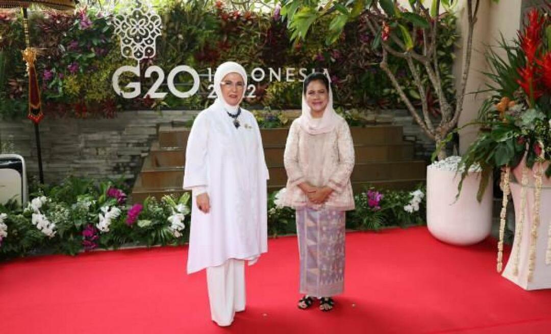 Emine Erdoğan kohtus G20 tippkohtumisel juhtide abikaasadega