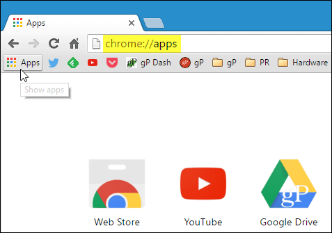Käivitage Chrome'i rakendused