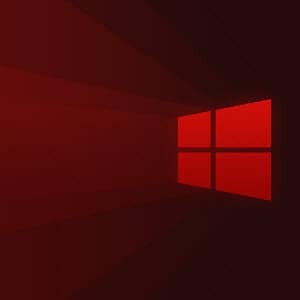 Windows 10 logo punane