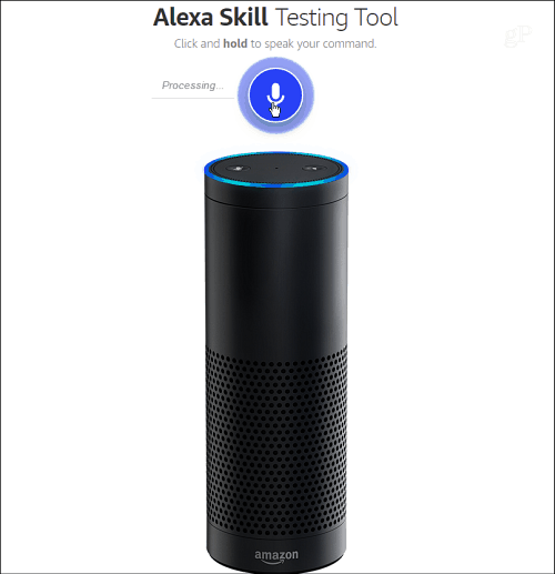 Alexa oskuste testimise tööriist