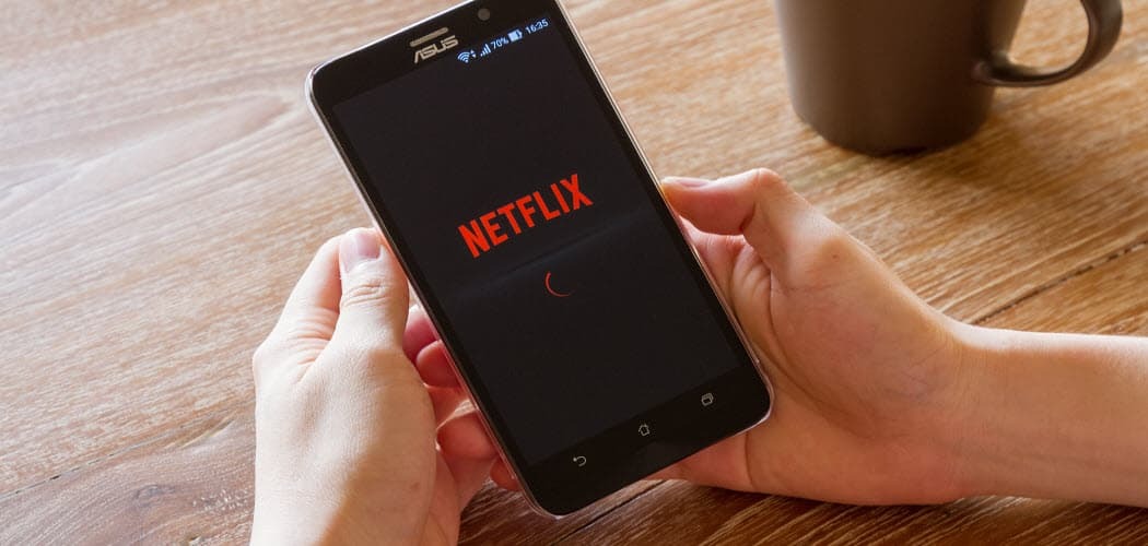 Piirake Netflixi kasutatavate andmete hulka oma telefonist vaadates