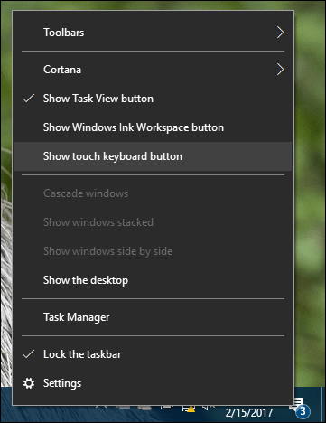 emotikonide aktiveerimine Windows 10 klaviatuuril