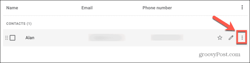 Gmaili kolme punktiga ikoon
