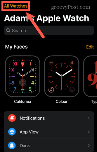 Apple Watch kõik kellad