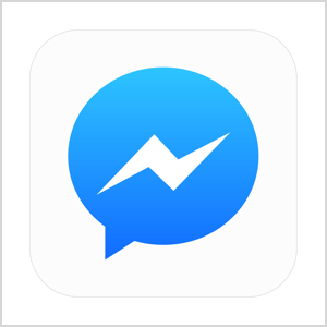 Facebook Messengeri ikooni graafika.