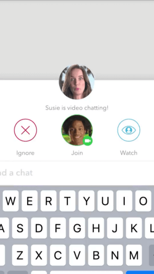 snapchat-vestluse funktsioon