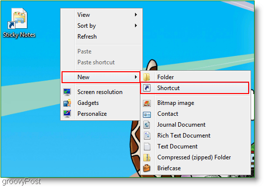 Windows 7 Loo uus otsetee: ekraanipilt