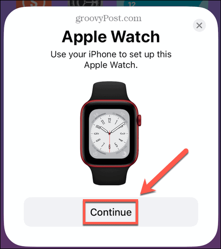 Apple Watch jätkake sidumist