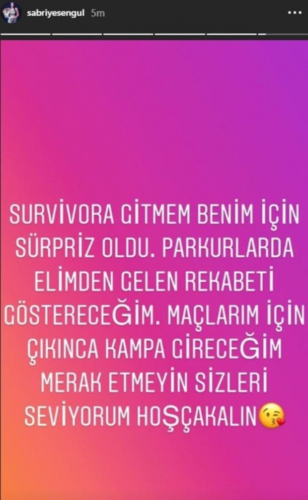 Sabriye Şengül on taas Survivoris!