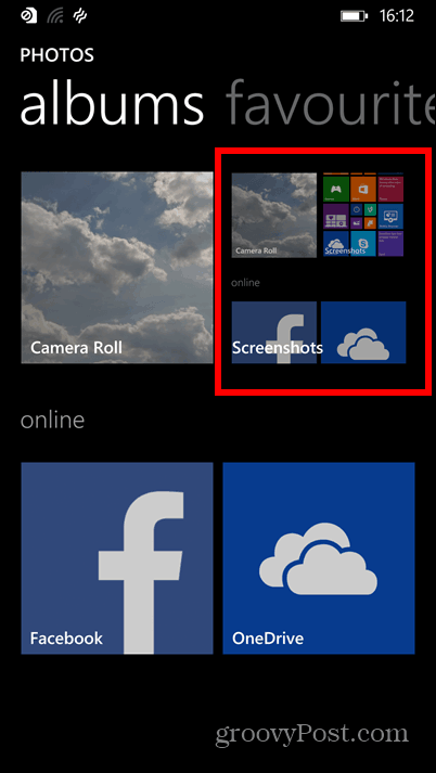 Windows Phone 8.1 ekraanipiltide albumid
