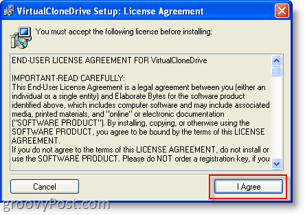 Ühendage ISO-pilt Windows Vistaga